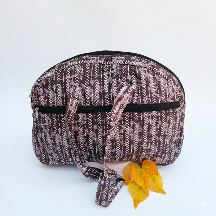Everyday Tote Brown with White Dot print