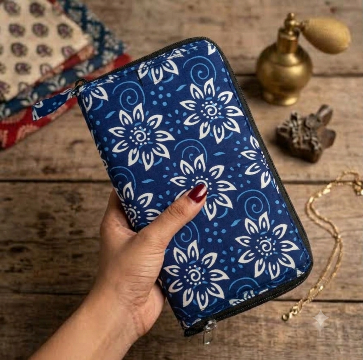 SMART WALLET BIG - indigo batik