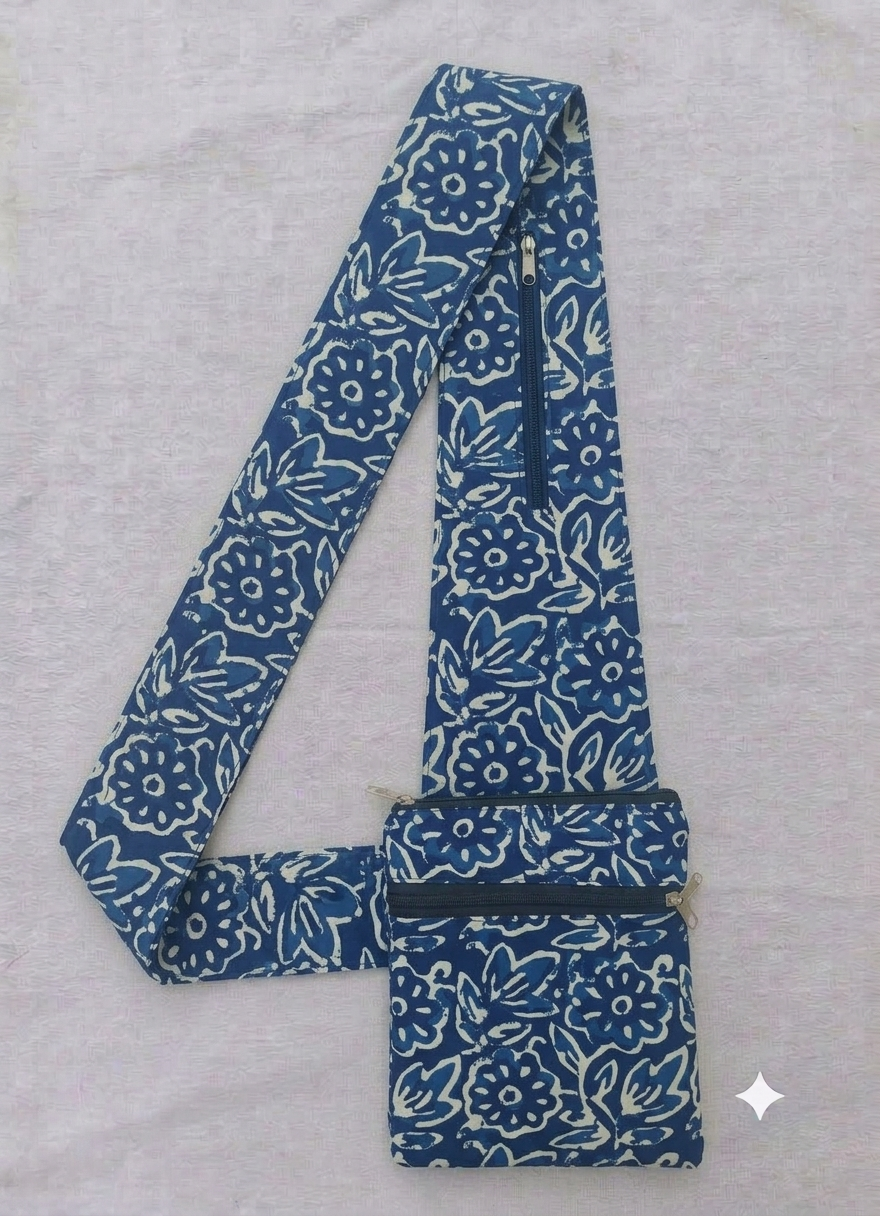 Pilgrim Bag - blue kalamkari (Best Buy)