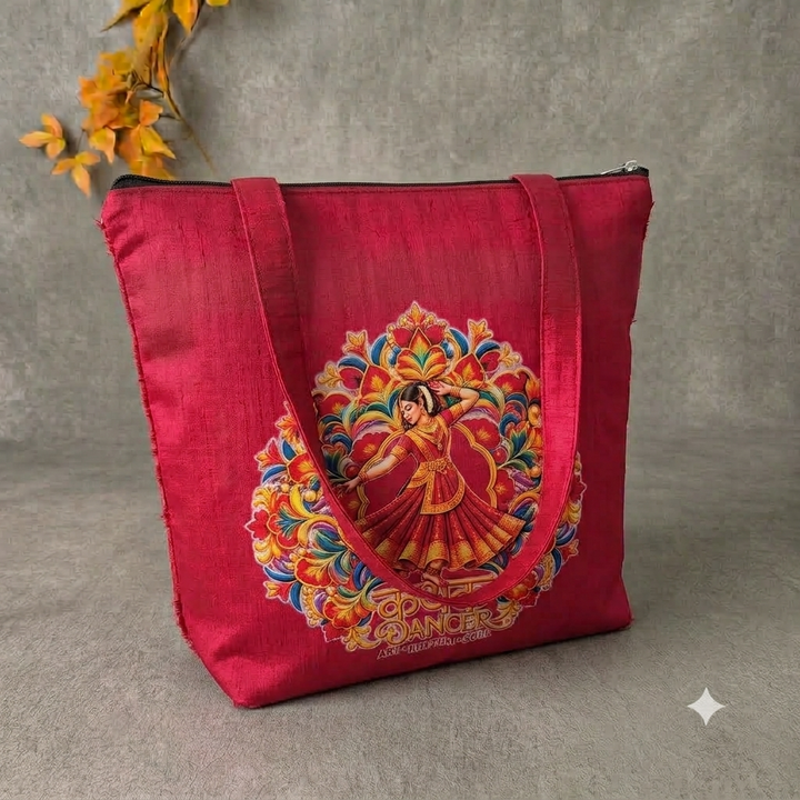 Kathak Dancer Tote - Red (Pre-Order)