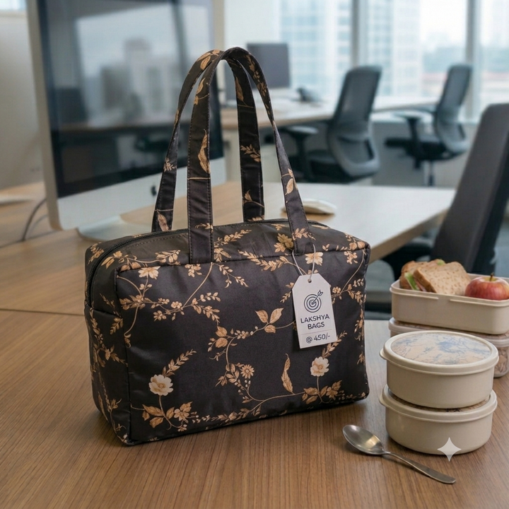 XL Everyday Meal Bag - Brown Midnight Floral