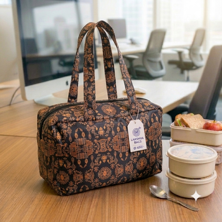 XL Everyday Meal Bag - Black Bronze Mandala