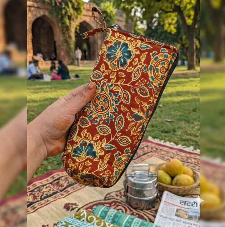 Travel Meal Kit - Heritage Kalamkari Motif
