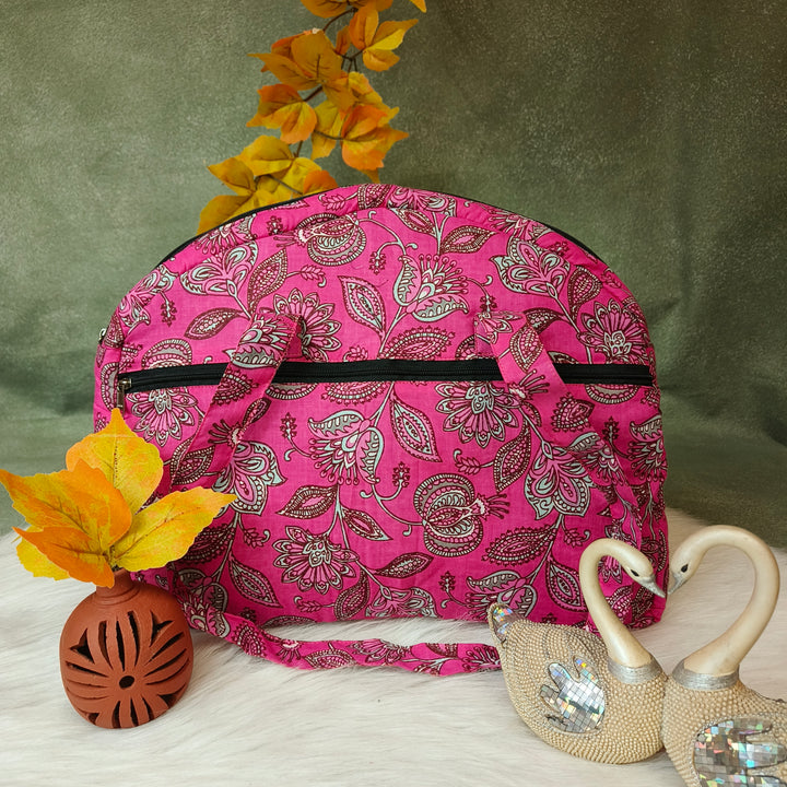 Everyday Tote Pink flower print