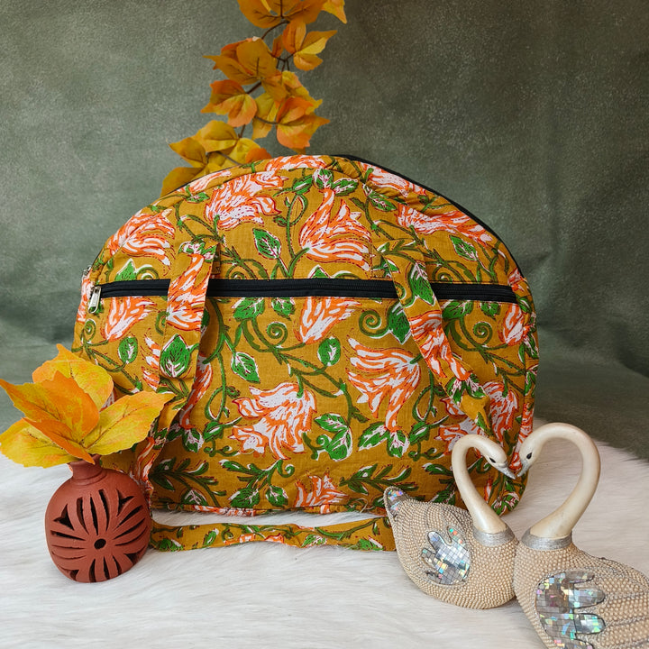 Everyday Tote green flower print