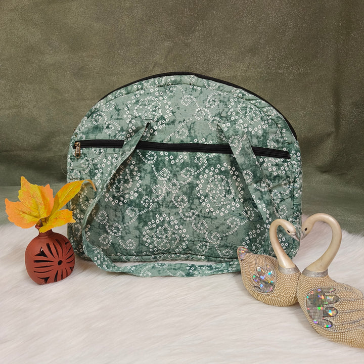 Everyday Tote Green dot print