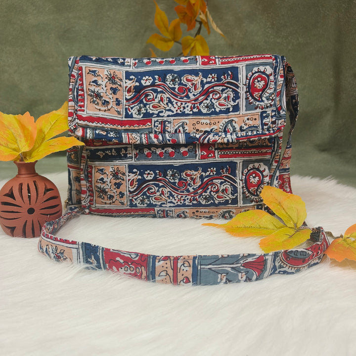 Multizipper Sling 4 Zips mixed color mango print
