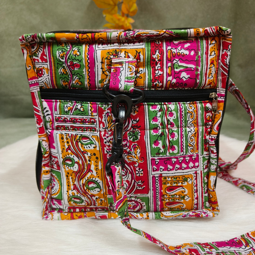 Expandable Travel Bag mixed color with mango print