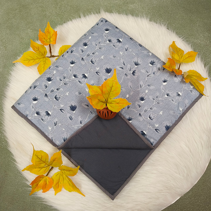 Baby Comforters grey with flower print