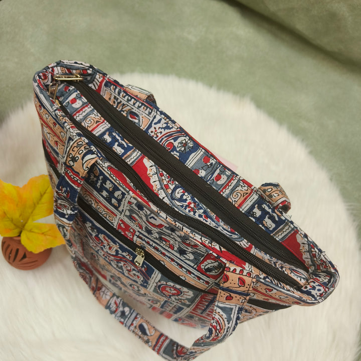 9Am to 5Pm tote Mixed color with mango print