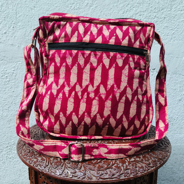 Xtra Sling bag red strip print