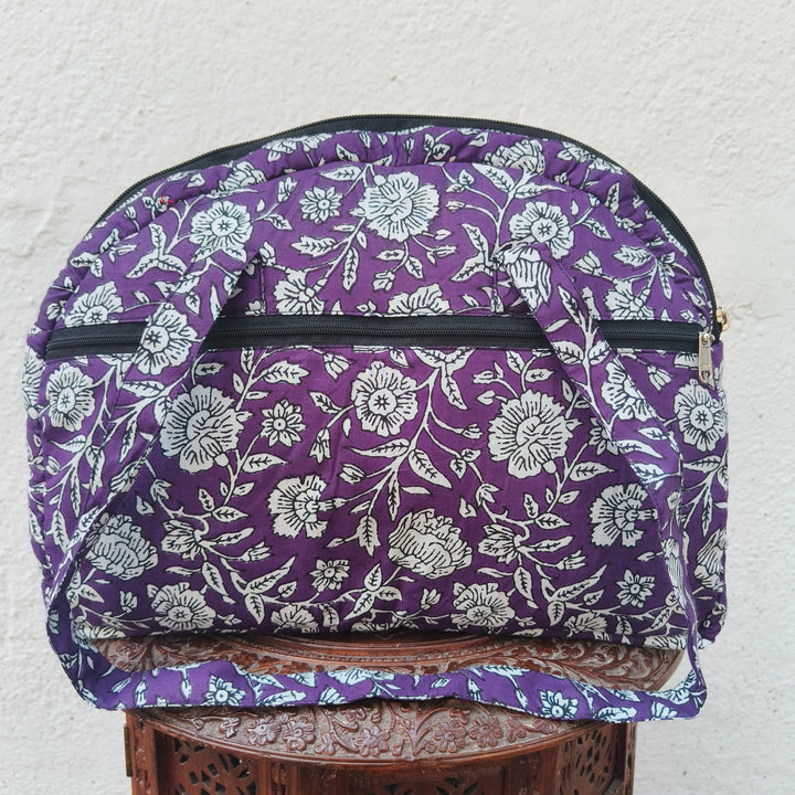 Everyday Tote violet with floral print