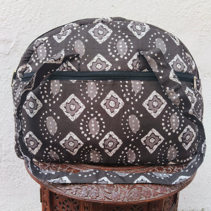 Everyday Tote grey with diamond print
