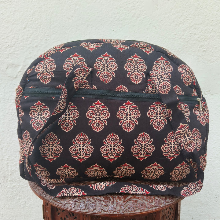 Everyday Tote black with hand block print