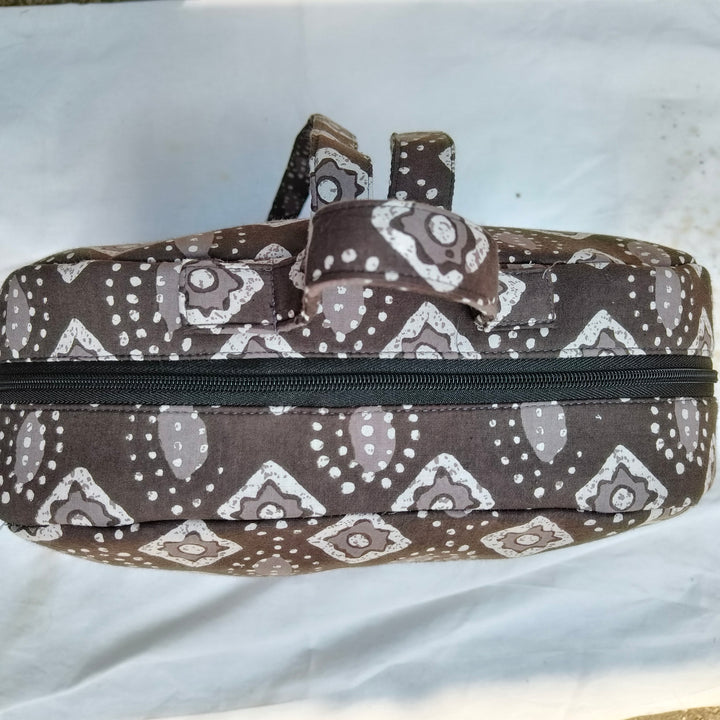 Backpack Grey with dot print