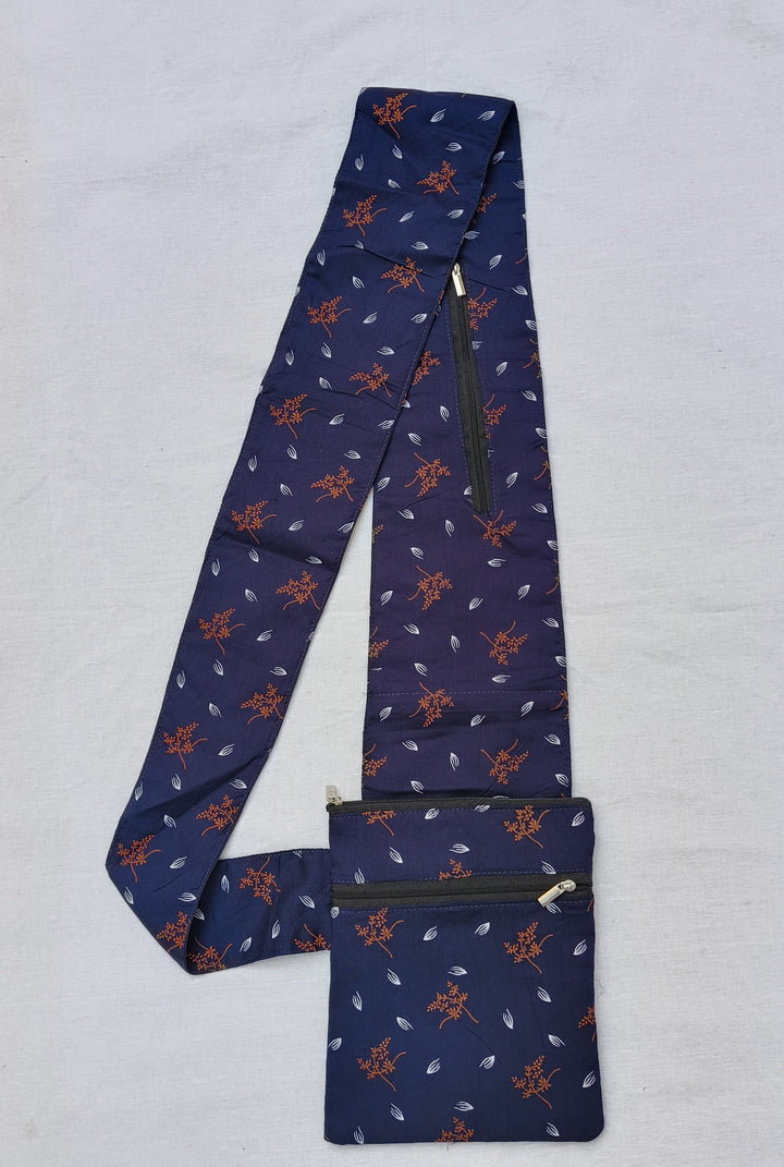 Pilgrim Bag -  Black with flower print