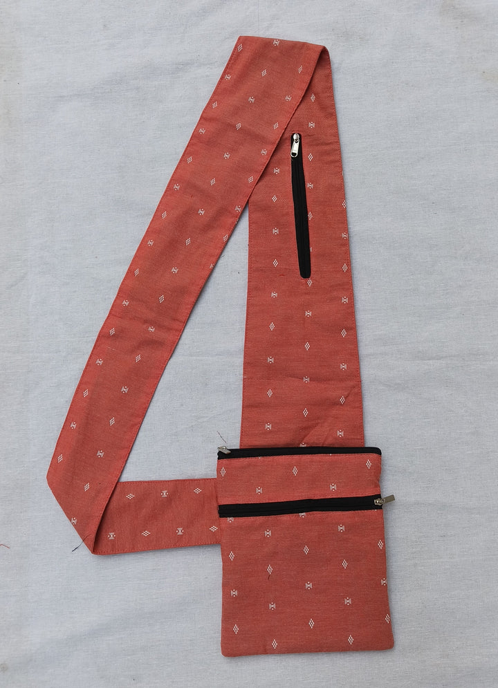 Pilgrim Bag - Orange with dot print