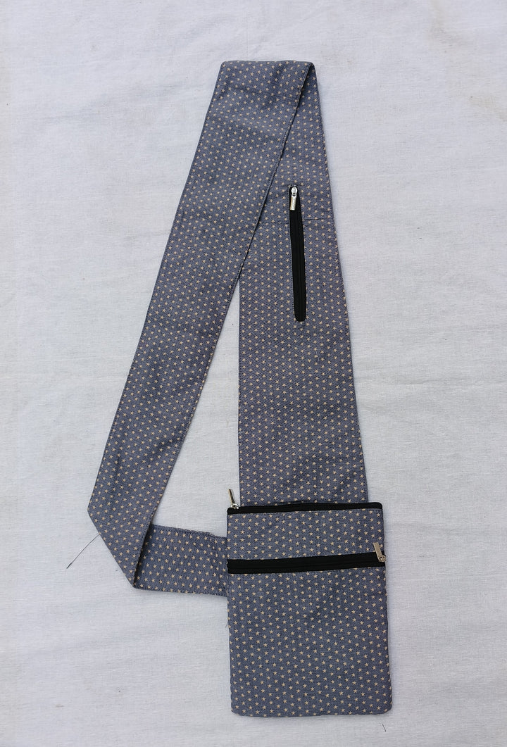 Pilgrim Bag -  grey with star print