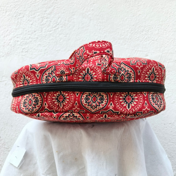 Backpack Red with flower print