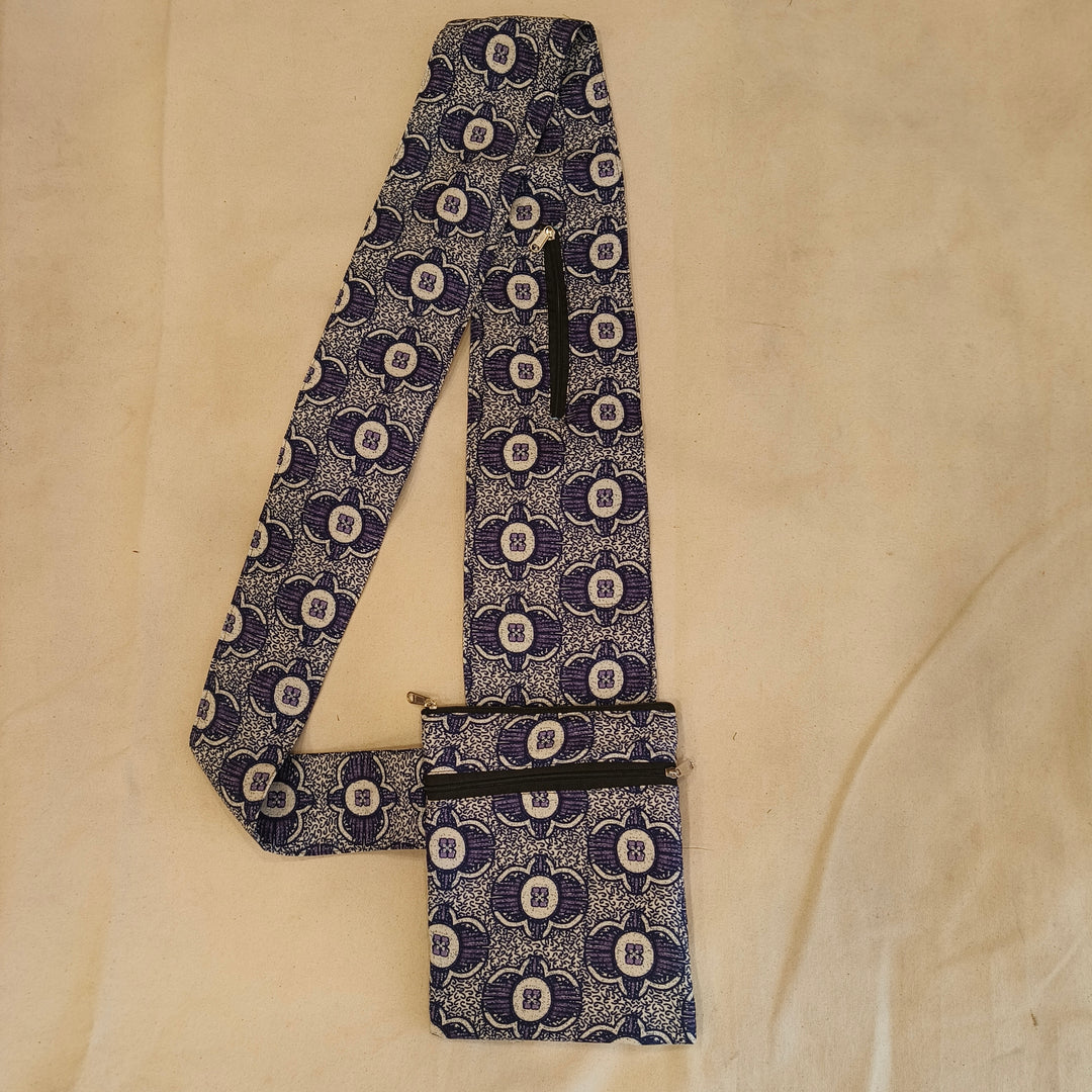 Pilgrim Bag - Blue with dot print