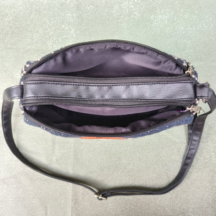 Easy Sling black multi color dot print