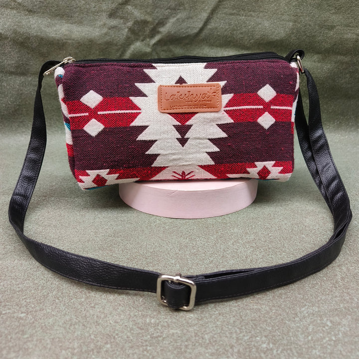 Easy Sling maroon with red print