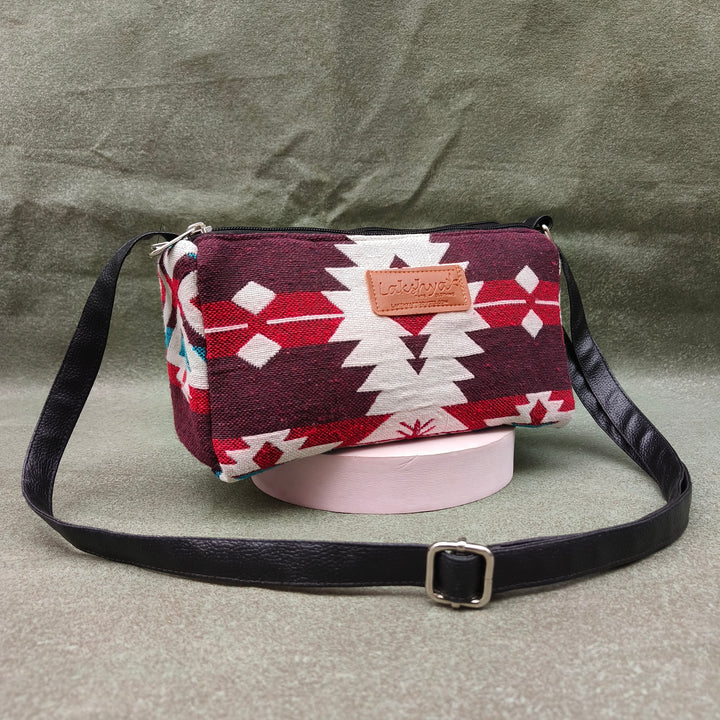 Easy Sling maroon with red print
