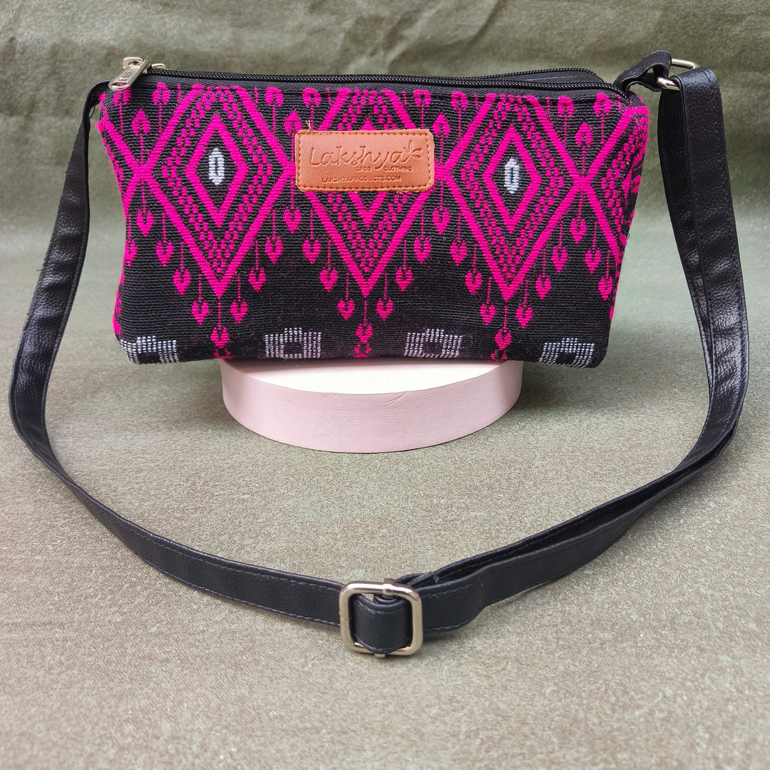Easy Sling Black with pink diamond print