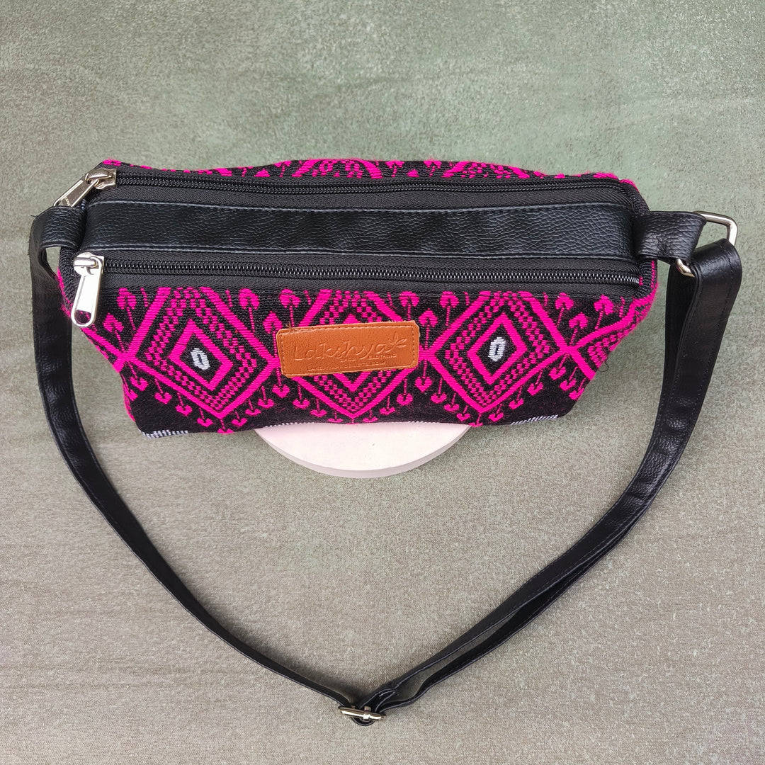 Easy Sling Black with pink diamond print