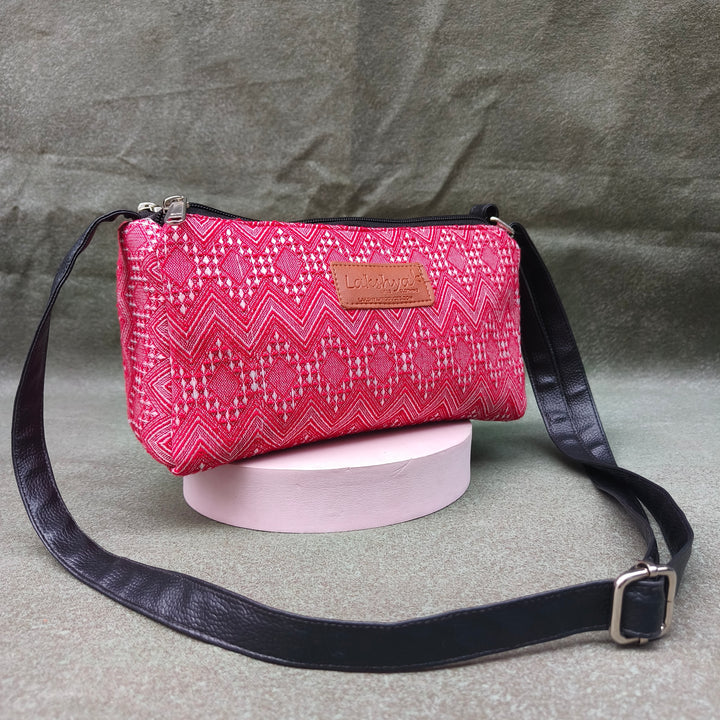 Easy Sling pink with zigzag lines print