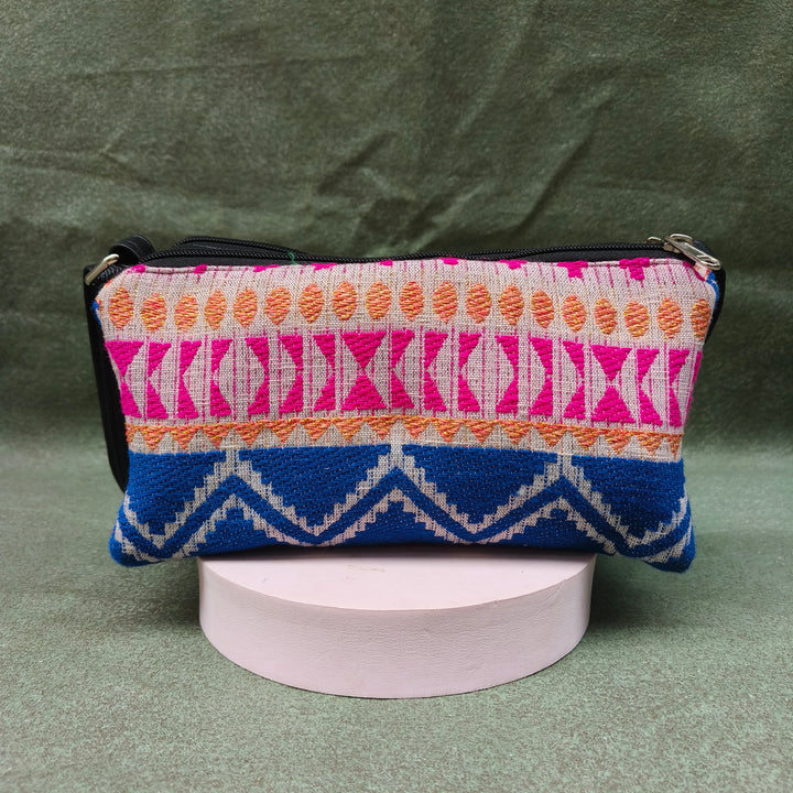 Easy Sling dark white with pink zigzag print