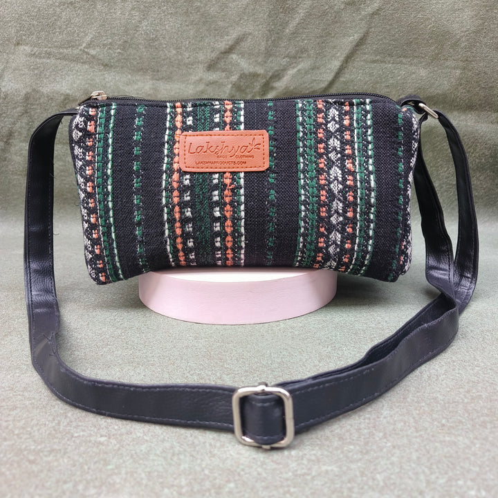 Easy Sling black multi color dot print