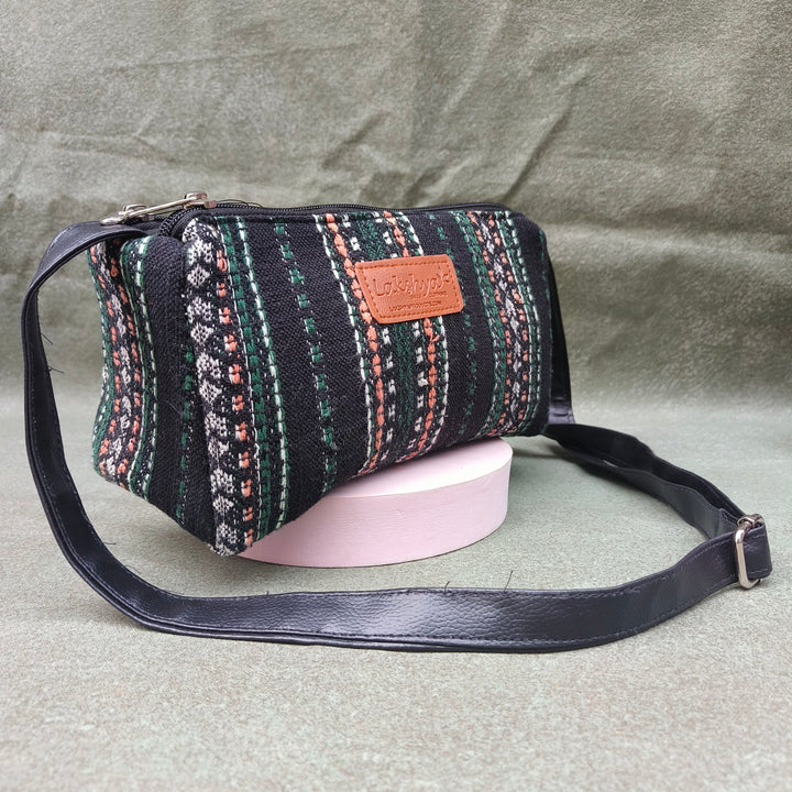 Easy Sling black multi color dot print