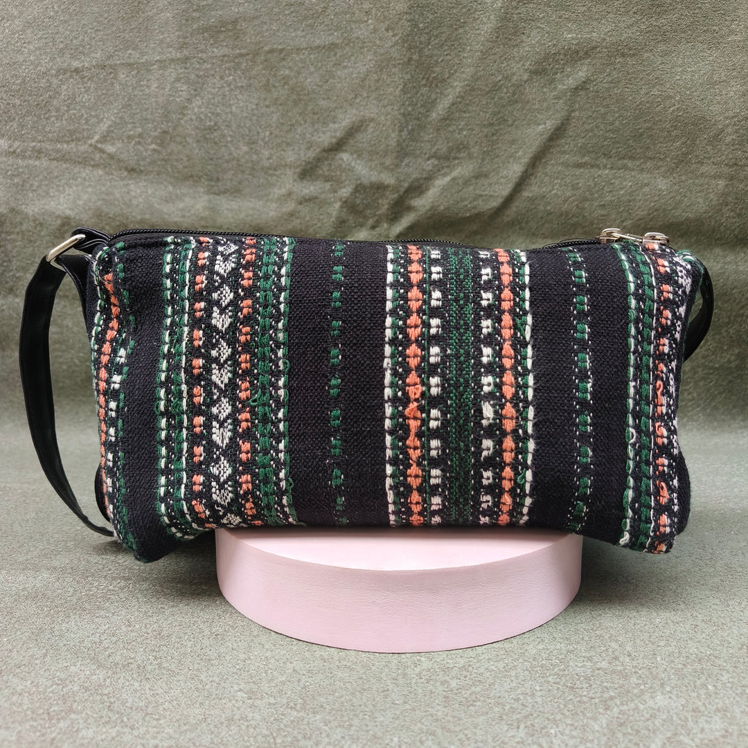 Easy Sling black multi color dot print