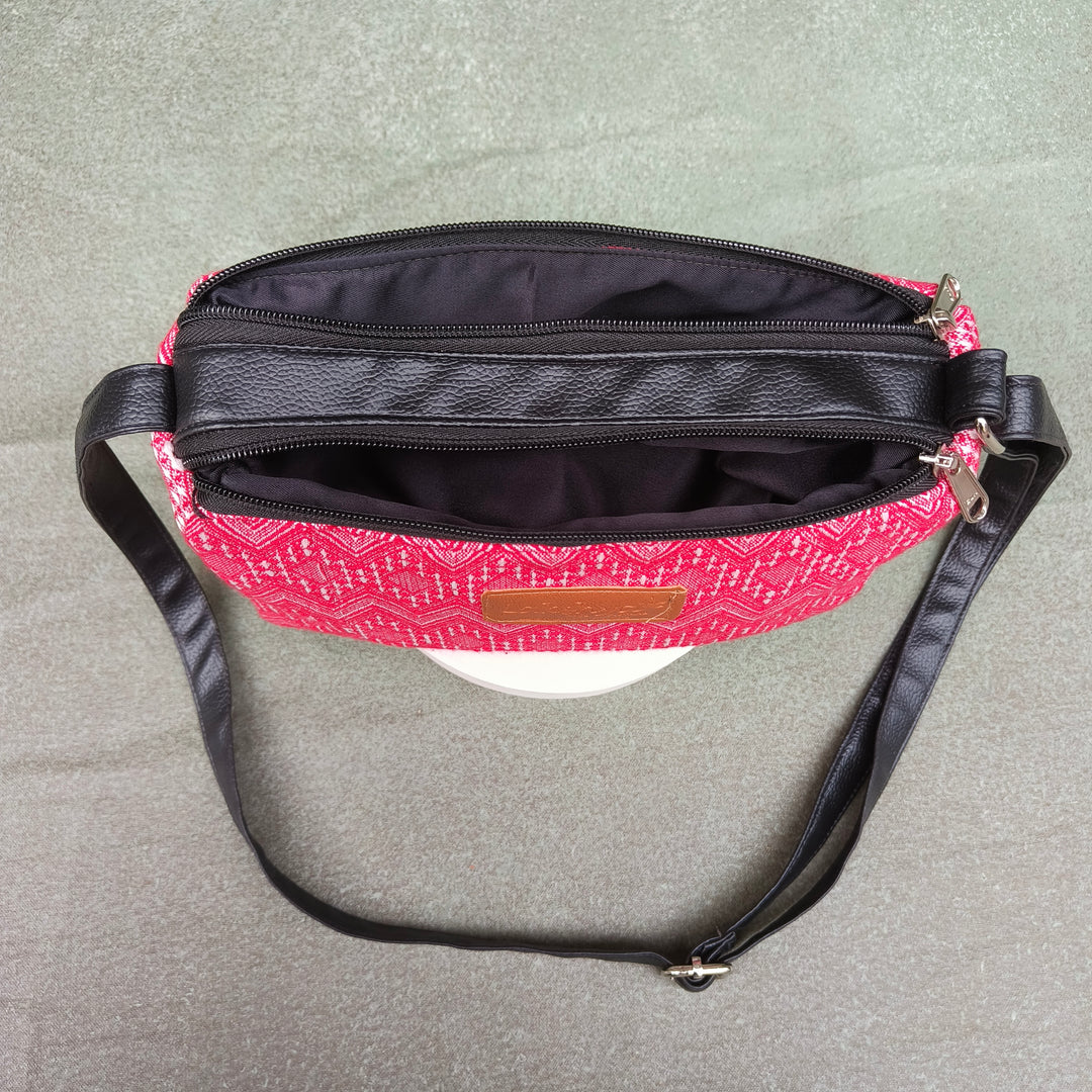 Easy Sling pink with zigzag lines print