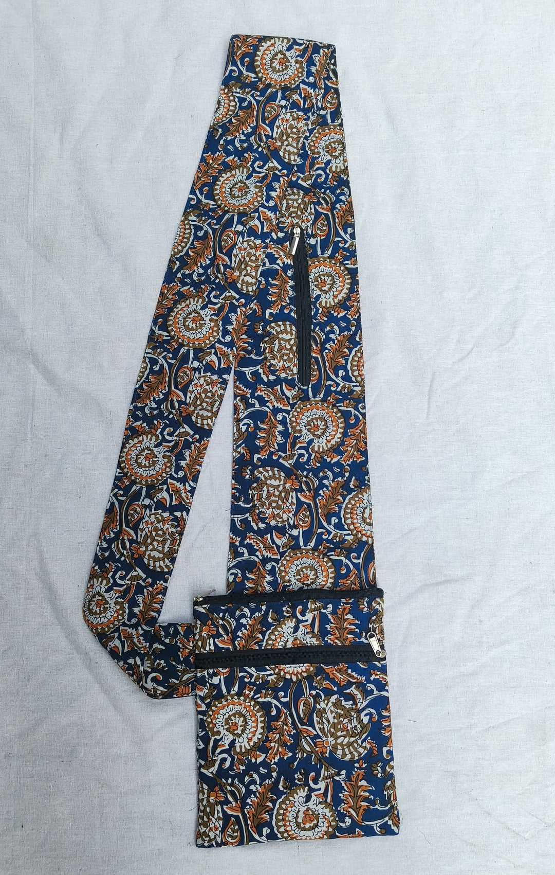 Pilgrim Bag - Blue with flower print