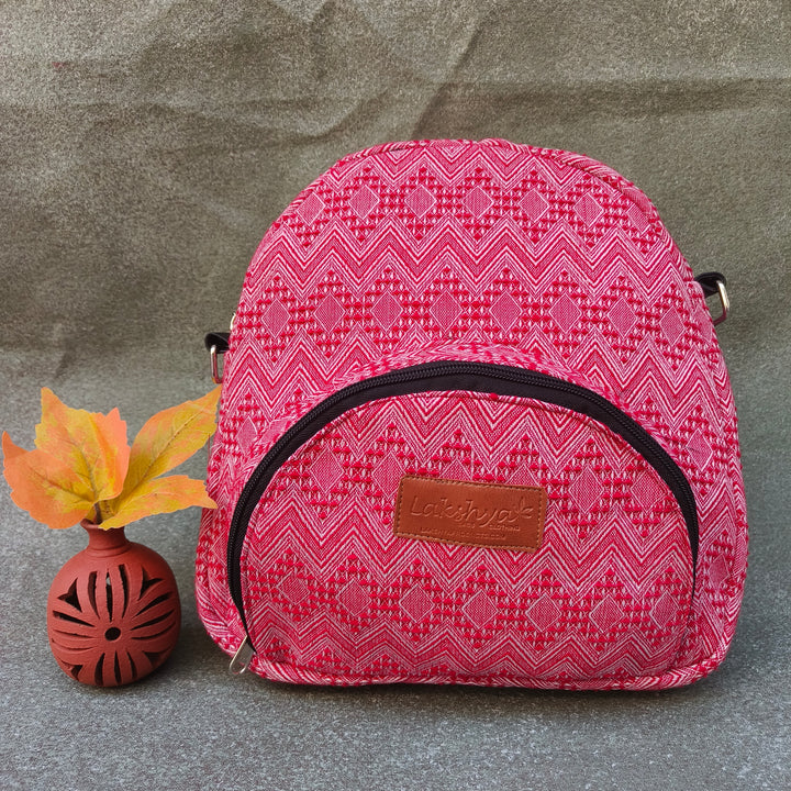 BackSwings Pink with small zigzag lines