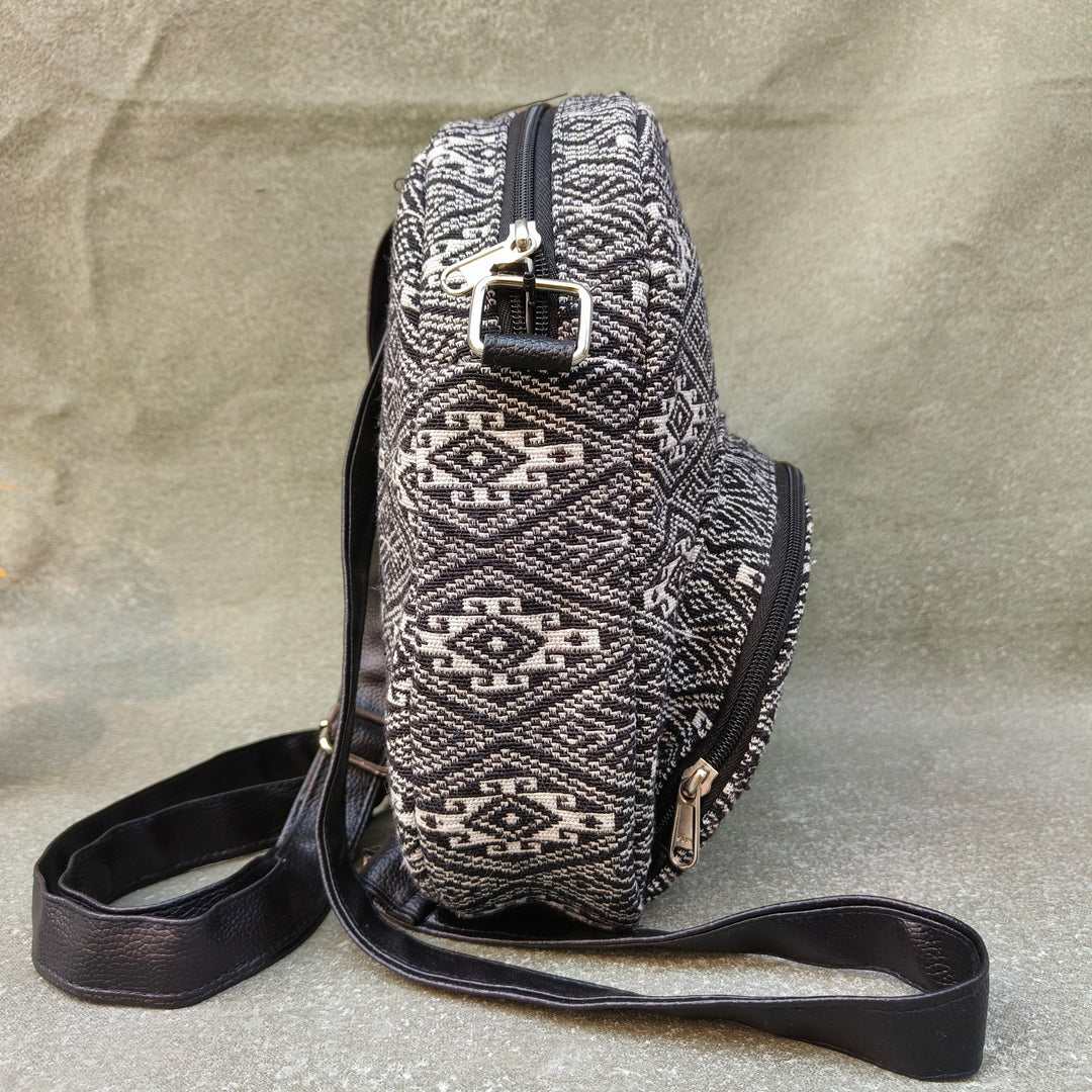 BackSwings black with white jaipur print