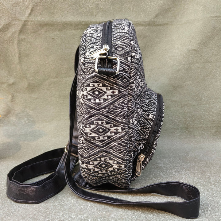 BackSwings black with white jaipur print