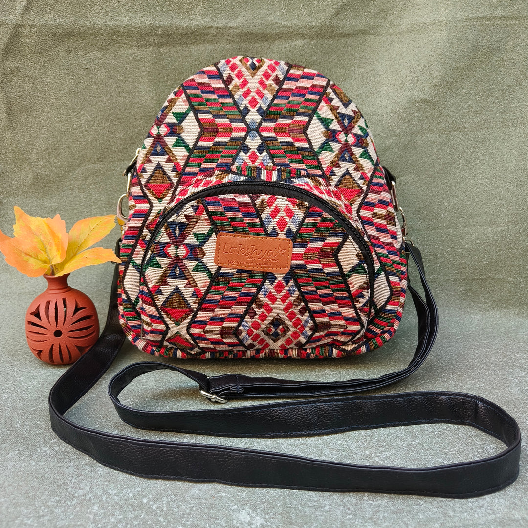 BackSwings Multicolor diamond print