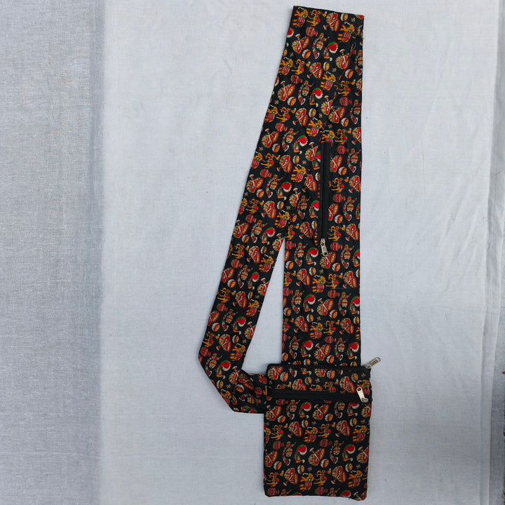 Pilgrim Bag -  Black with music print