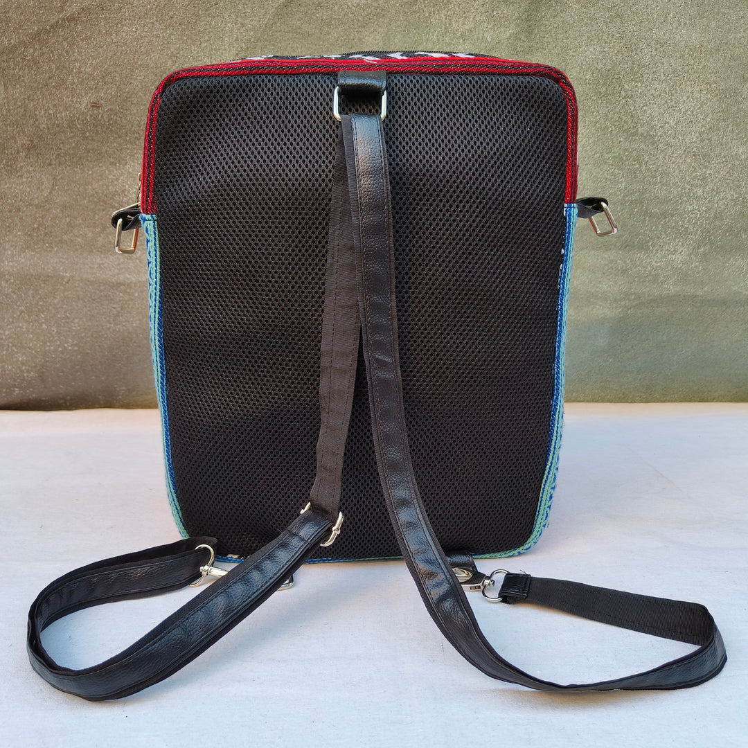 Lap sling cum backpack Multicolor print