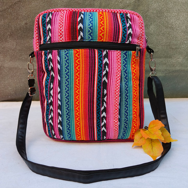 Lap sling cum backpack Multicolor print