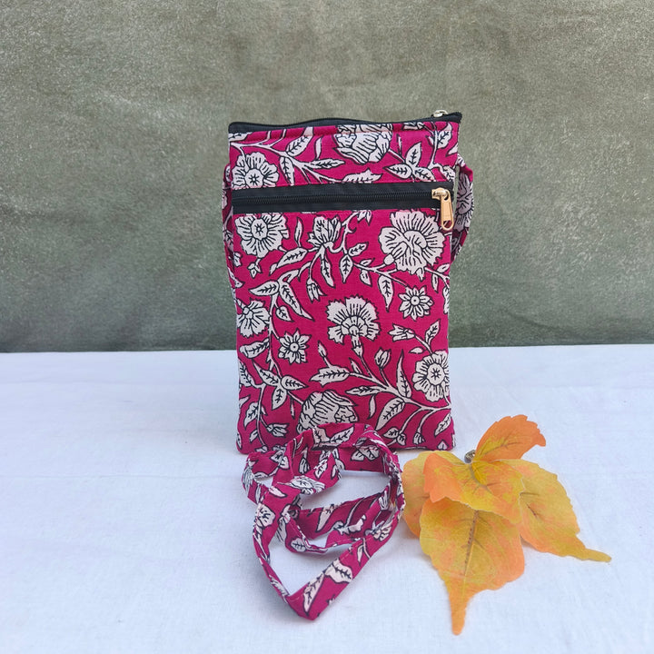 Daily Sling Pink With White Flower Design