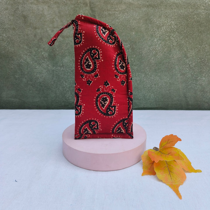 Phone Holder Maroon With Black Art Print