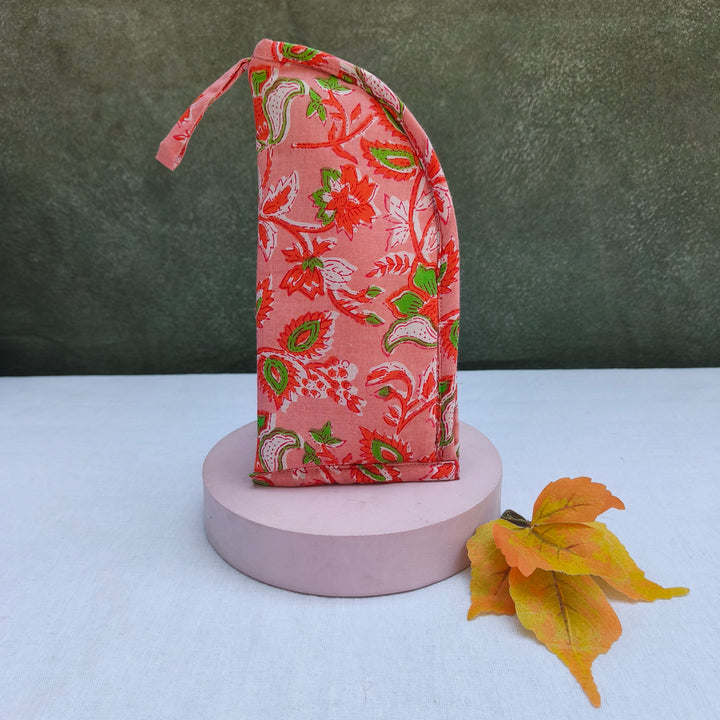 Phone Holder Sandal With Flower Print