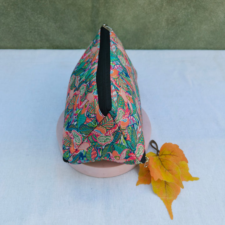 3 Way Zip Vanity Multi Color With Art Print
