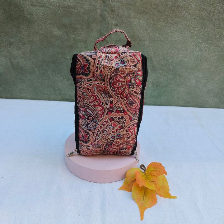3 Way Zip Vanity Sandal With Flower Print