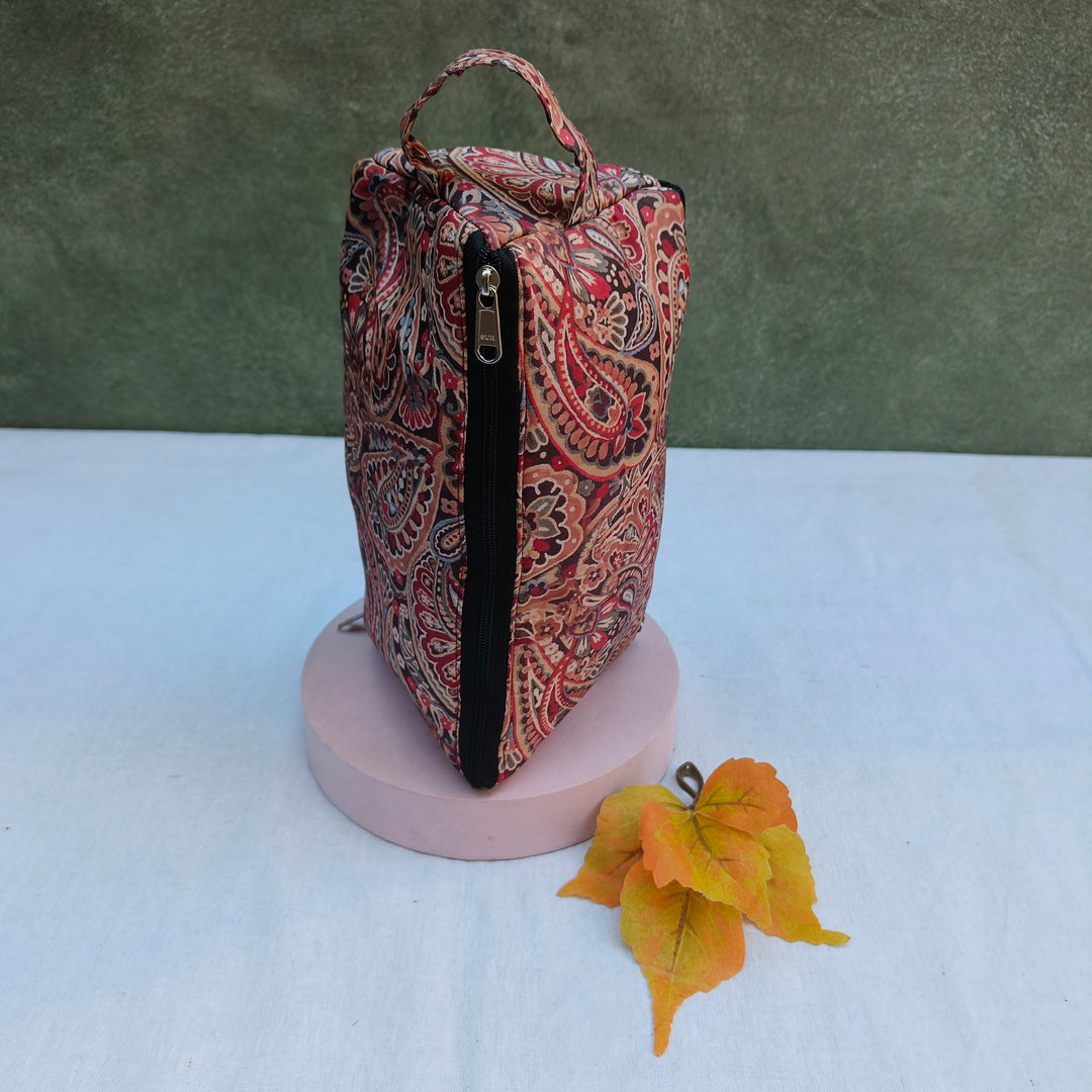 3 Way Zip Vanity Sandal With Flower Print