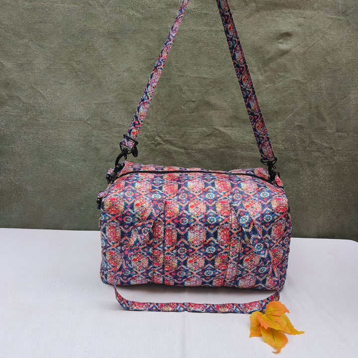 Travel Bag Cum BackPack Multi Color Shade With Flower Print